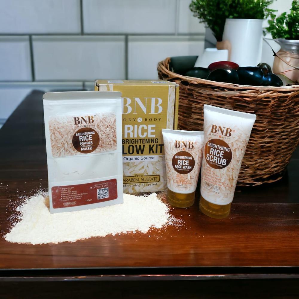 3 in 1 Brightening Rice Facial Kit