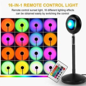 16 Colors RGB Sunset Projection Lamp
