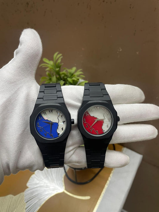 Pack Of Two Arabic Aura🖤 Watches With Box ✨
