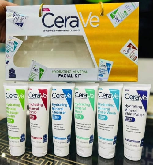 CeraVe Hydrating Mineral Facial Kit, Set Of 6