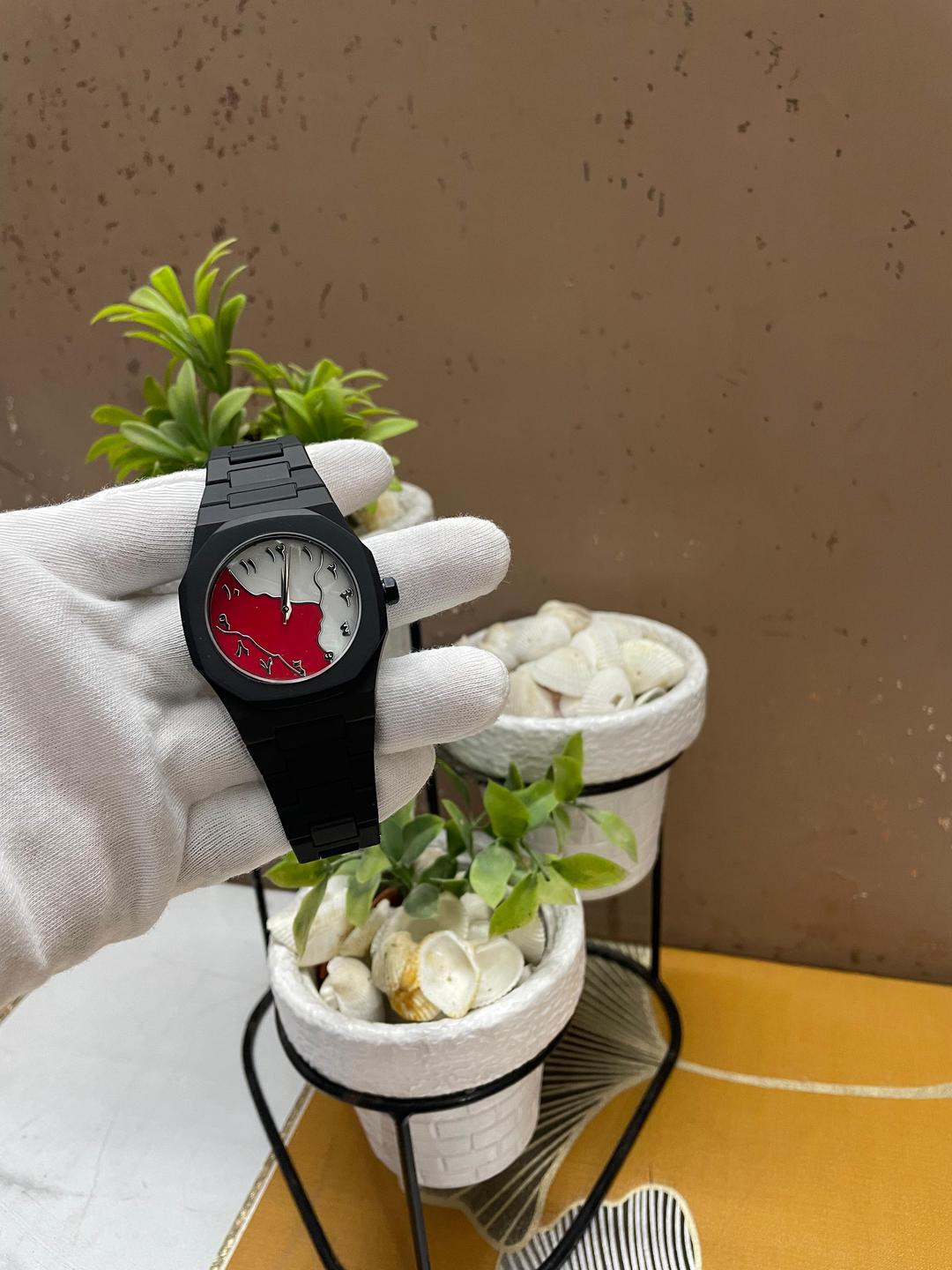 Pack Of Two Arabic Aura🖤 Watches With Box ✨